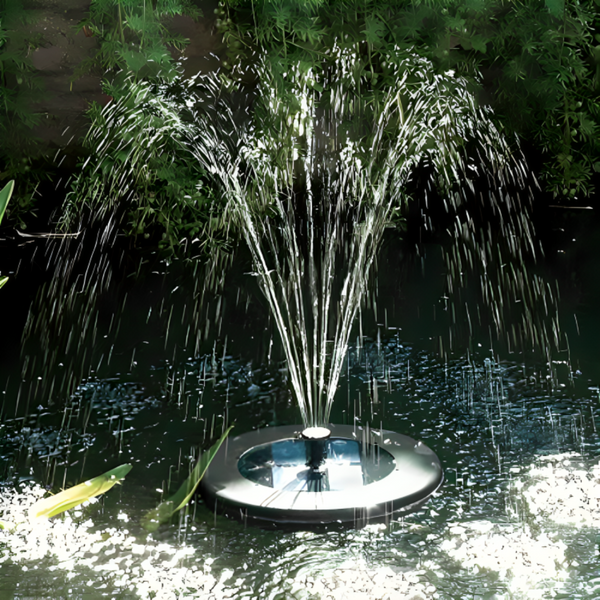 Solar Powered Floating Water Fountain